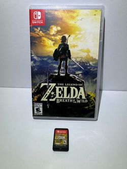 Zelda Breath Of The Wild Nintendo Switch, Compete In Box - Tested / Working
