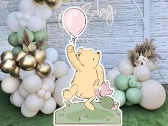 Classic Pooh Cutout Prop, Birthday Party, Baby Shower.