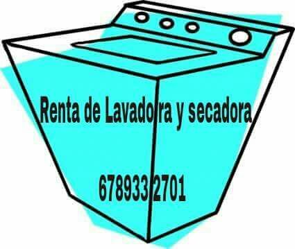 Renta lavadora y secadora