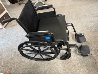 Folding Manual Wheelchair with Orthopedic Cushion *like new lightly used*