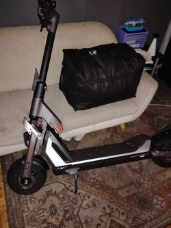 Electric Kick Scooter Black and Silver