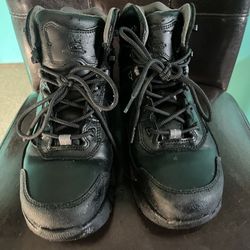 Black Steel Toe Work Boots 