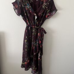 Floral Wrap Dress