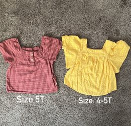 Toddler girl shirt bundle size 4-5T