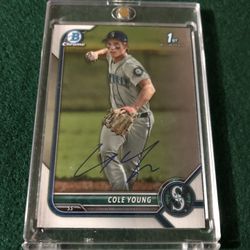 Cole Young Rookie Card Auto In Person