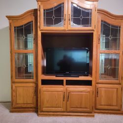 Entertainment Center, Light Oak