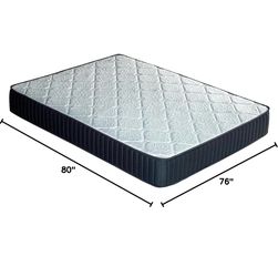 New King Size Mattress, 10 Inch Memory Foam Mattress, Basic Mattress in A Box, Gel-Infused Memory Foam and Pocket Springs, Medium Firm for Lumbar Supp