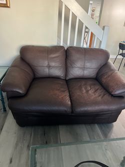 Brown Loveseat