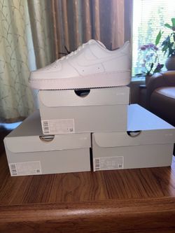 Nike Air Force 1 ’07 White/White - 3 Pairs Bundle - Brand New DS