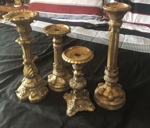 Set Of 4 Vintage Candle Sticks