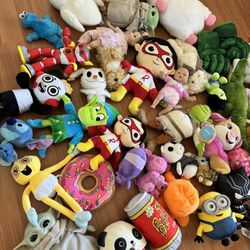 Disney, Universal, Etc Stuffed Animals!!