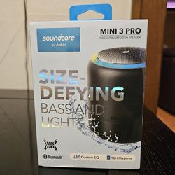 Anker Soundcore Mini 3 Pro Bluetooth Speaker
15 hr playtime, Fully Waterproof