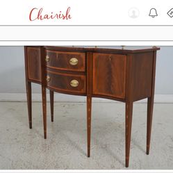 Councill Inlaid Mahogany Federal Style Sideboard
