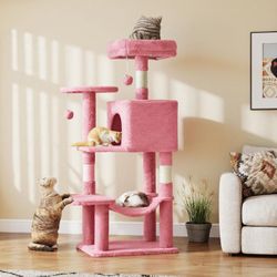NEW EDX 44" Pink Multi-Level Cat Tree Tower