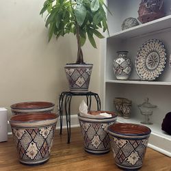 Handcrafted Moroccan Ceramic Planter