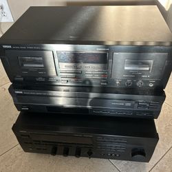 Yamaha Natural Sound Stereo Reciever RX-V990/Double Cassette Deck KXW492/CDC 565