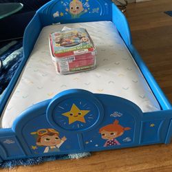 Cocomelon Toddler Bed, Bedding and Mattress