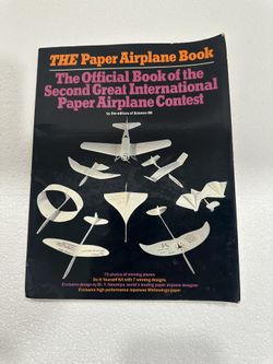 VINTAGE 1986 PAPER AIRPLANE BOOK OFFICIAL 2ND GREAT INTERNATIONAL CONTEST