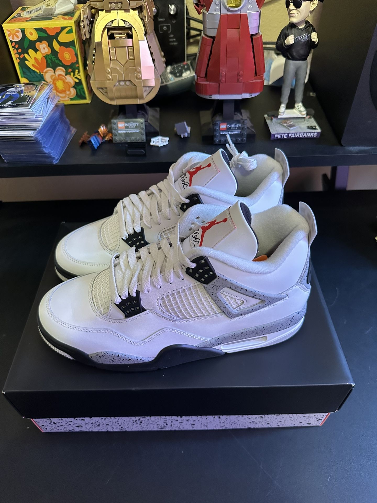 Jordan 4 white cement