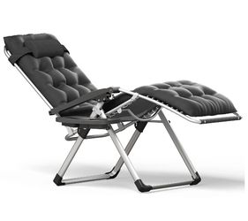 Brand New! Reclining Lounge Chair With Cushion And Cup holder Tray 
