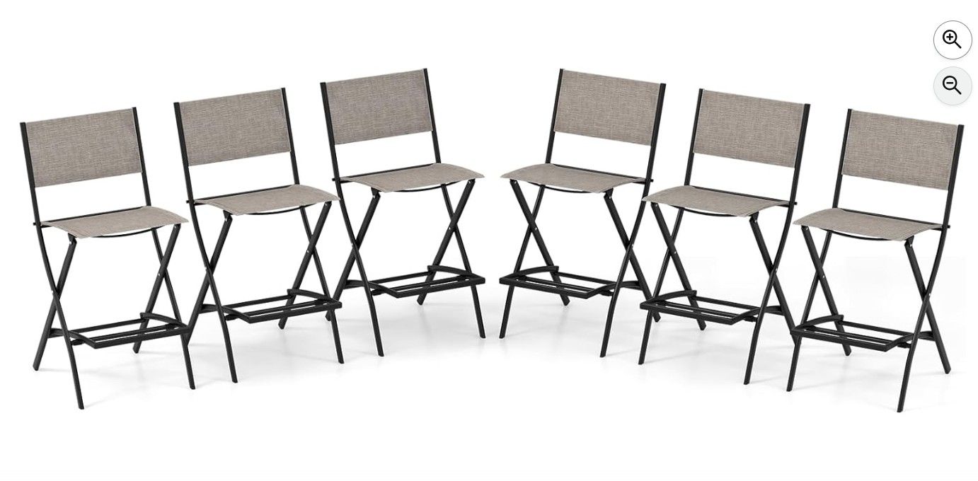 Bar height indoor/outdoor chairs 