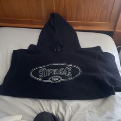 Supreme 1994 Reverse Fleece Hooded Sweatshirt Ss18 