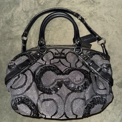 Coach Madison Sequin Optical Art Sophia Bag 