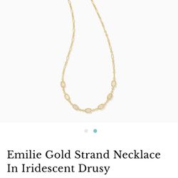 Kendra Scott Emilie Gold Strand Necklace 
