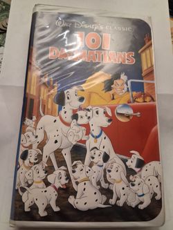 1992 101 Dalmatians Walt Disney Classic, Black Diamond VHS Video cassette Tape  # 1263 Burbank California Printed in USA
