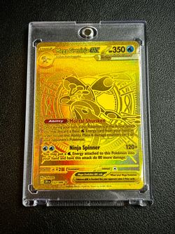 Pokemon Mega Greninja ex Gold Hyper Rare 122/086 SV Mega Evolution Near Mint