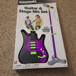 Kids Guitar And Mic Set
