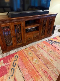 Solid Wood Media Cabinet / TV Console - MAKE OFFERS