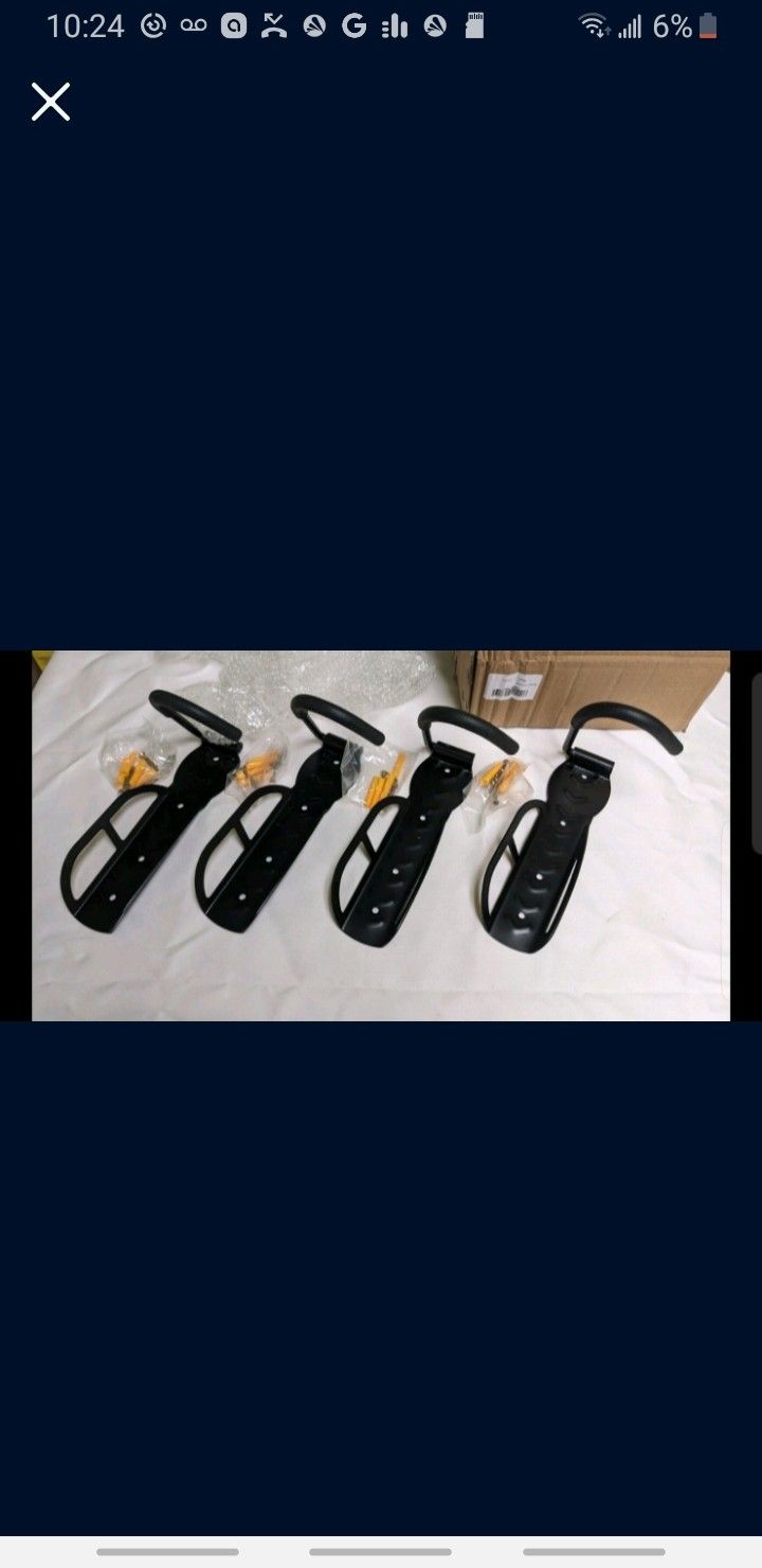 Free- 4 Bike Wall Mounts/Hook