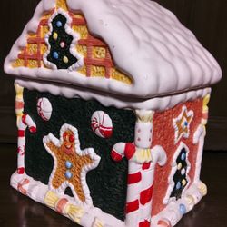 Gingerbread Theme Cookie Jar 