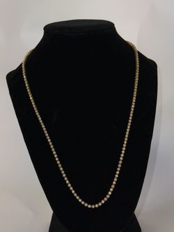 14 K Diamond Tennis Chain