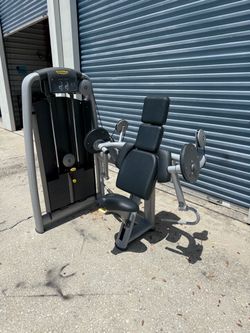 Techno gym, isolated, bicep curl