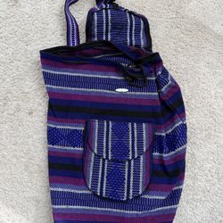 NEW Woven Baja Beach Backpack