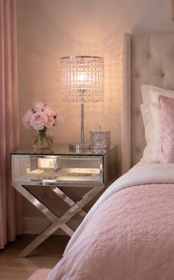 Luxury Mirrored Nightstands ✨Modern Glam Decor✨