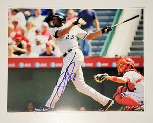 JERMAINE DYE Signed Photo Chicago White Sox 11x14 Photo Autograph