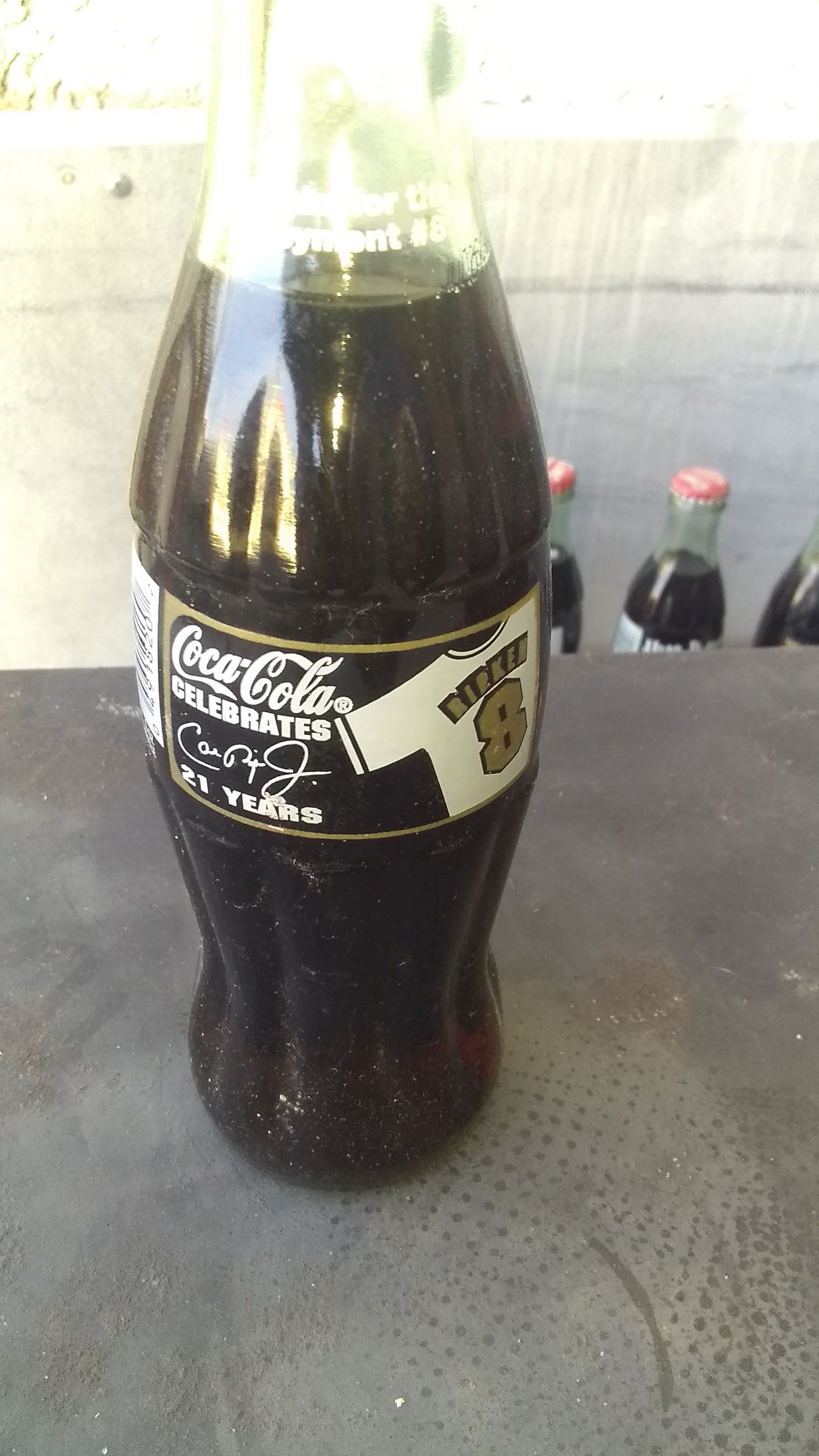 Coca-Cola collectible bottle Cal ripken