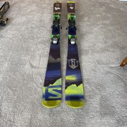 Salomon 167 Q85 Ski And Rossignol Bindings