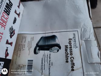 $30 IMPRESSO ESPRESSO COFFEE MACHINE (BRAND NEW)
