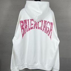 Unisex White Hoodie