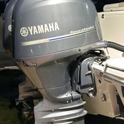2018 Yamaha F150XB outboard with 424 hours