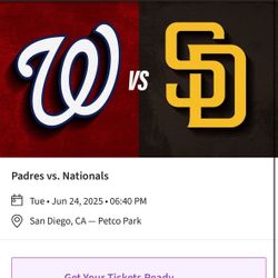 San Diego Padres Vs Washington NATIONALS 06/24/2025 TODAY