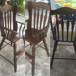 Antique high chair