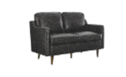 Modway Impart Upholstered Genuine Leather Loveseat in BROWN 54.5"W x 31.5"D
