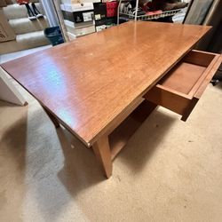 FREE 7/26/2026 Pick Up Only Used Coffee Table with drawer