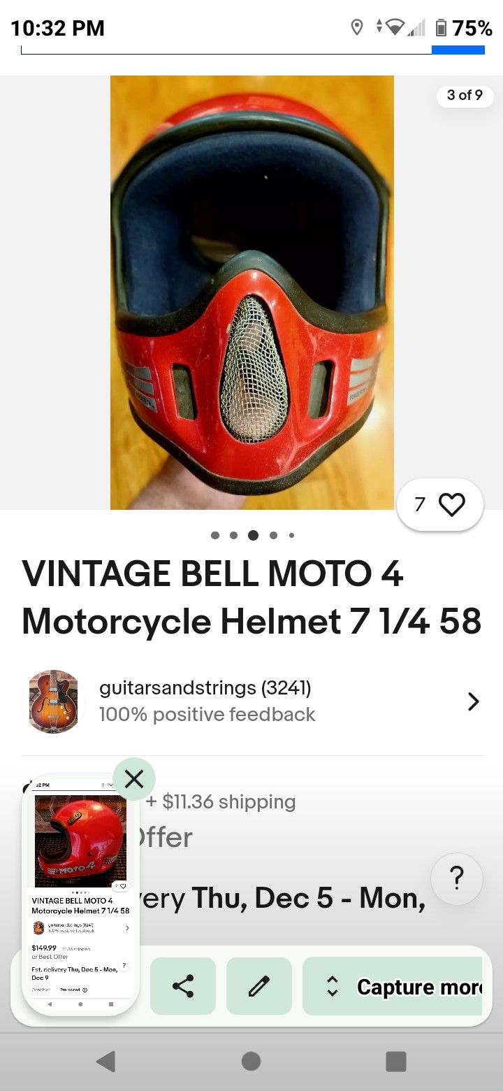 A Moto Racing Helmet With Goggles Used As In $20 Or Best Offer