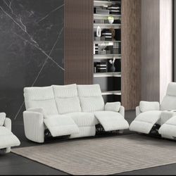 Corduroy Reclining Living Room Set